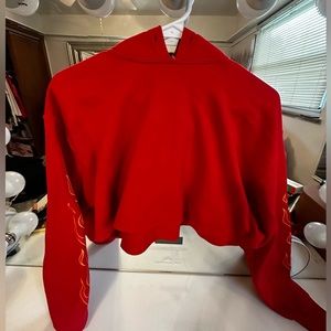 Flame Cropped hoodie